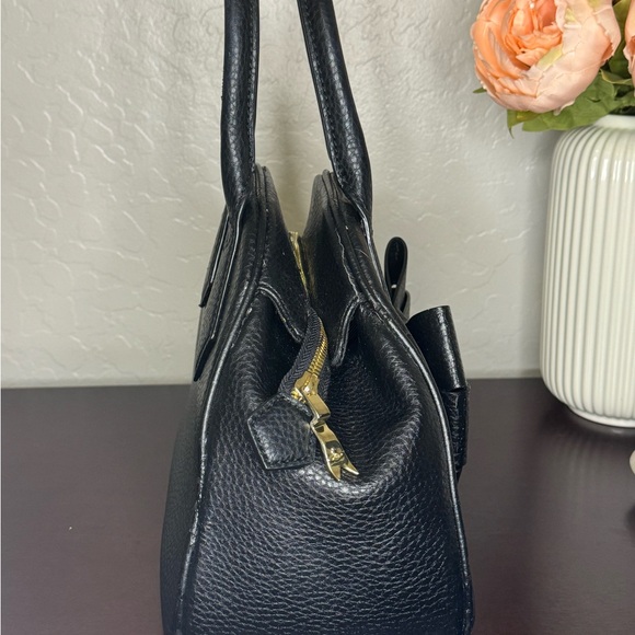 Vivienne Westwood Anglomania Vintage Handbag Black with Star Print Bow Handbag - Picture 4 of 11